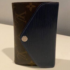 Louis Vuitton Indigo Epi Leather Monogram Marie-Lou Compact Wallet